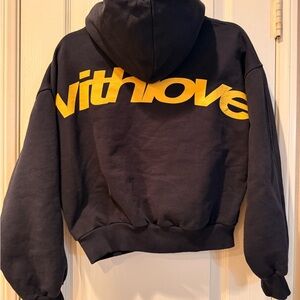 Scuffers Men's Sign Hoodie - Black and Yellow